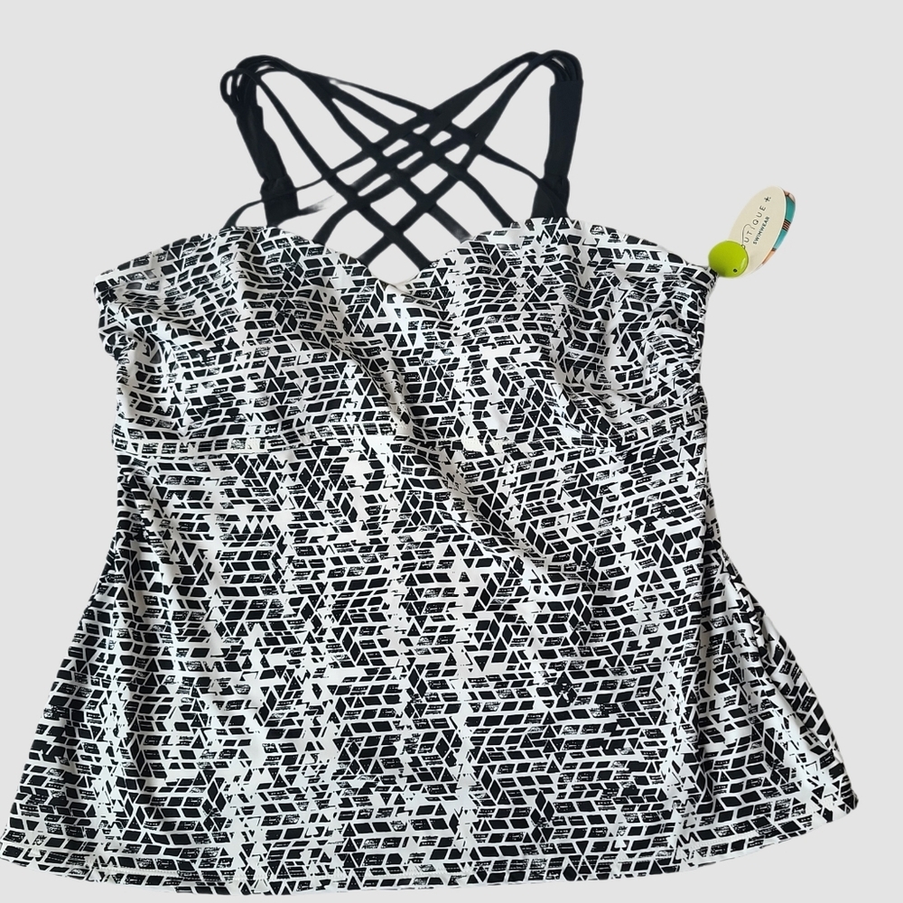 Boutique Swimwear Tankini Top Size 2x